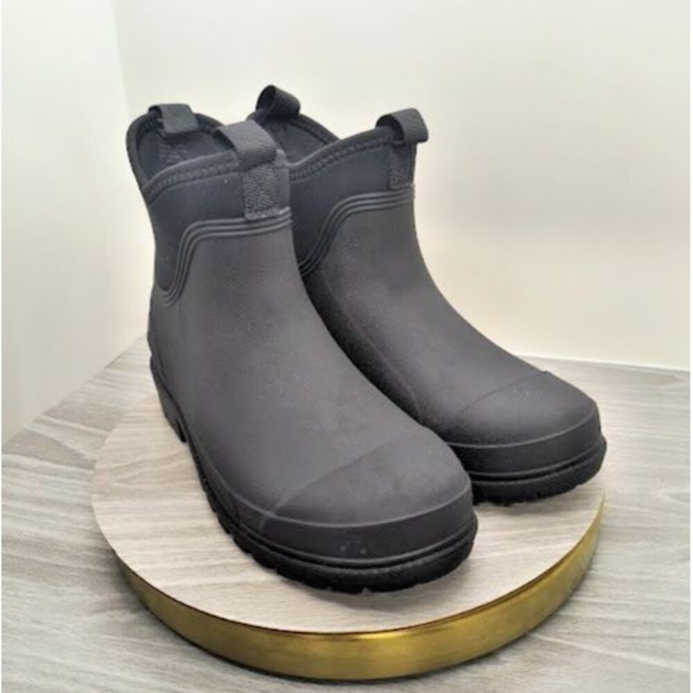 Time and Tru Women’s Chelsea Ankle Rain Boots Neoprene lining size 7 NWOT